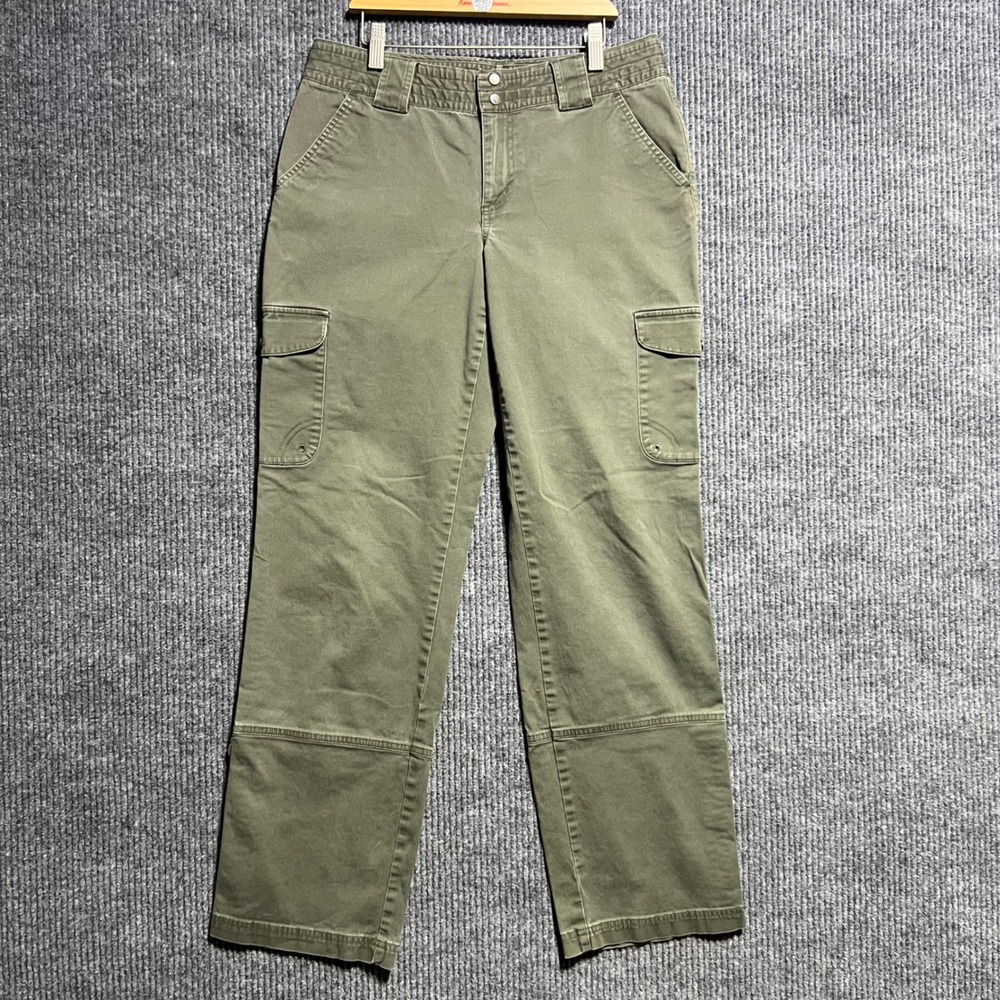 Columbia Cargo Pants Womens 8 Green Hiking Gorpcore Outdoor Utility Pockets